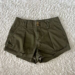 Forever 21 Khaki Green Cargo Shorts